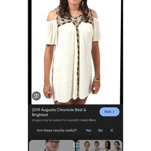 Cato 26/28 Short Dress, Lattice Design, Beach, Summer, Vacation